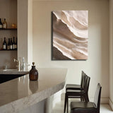 Light Neutral Impasto Wall Art - Tailored Canvases - Flyclothing LLC