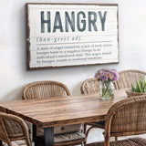 Hangry Kitchen Sign II - Tailored Canvases - Flyclothing LLC