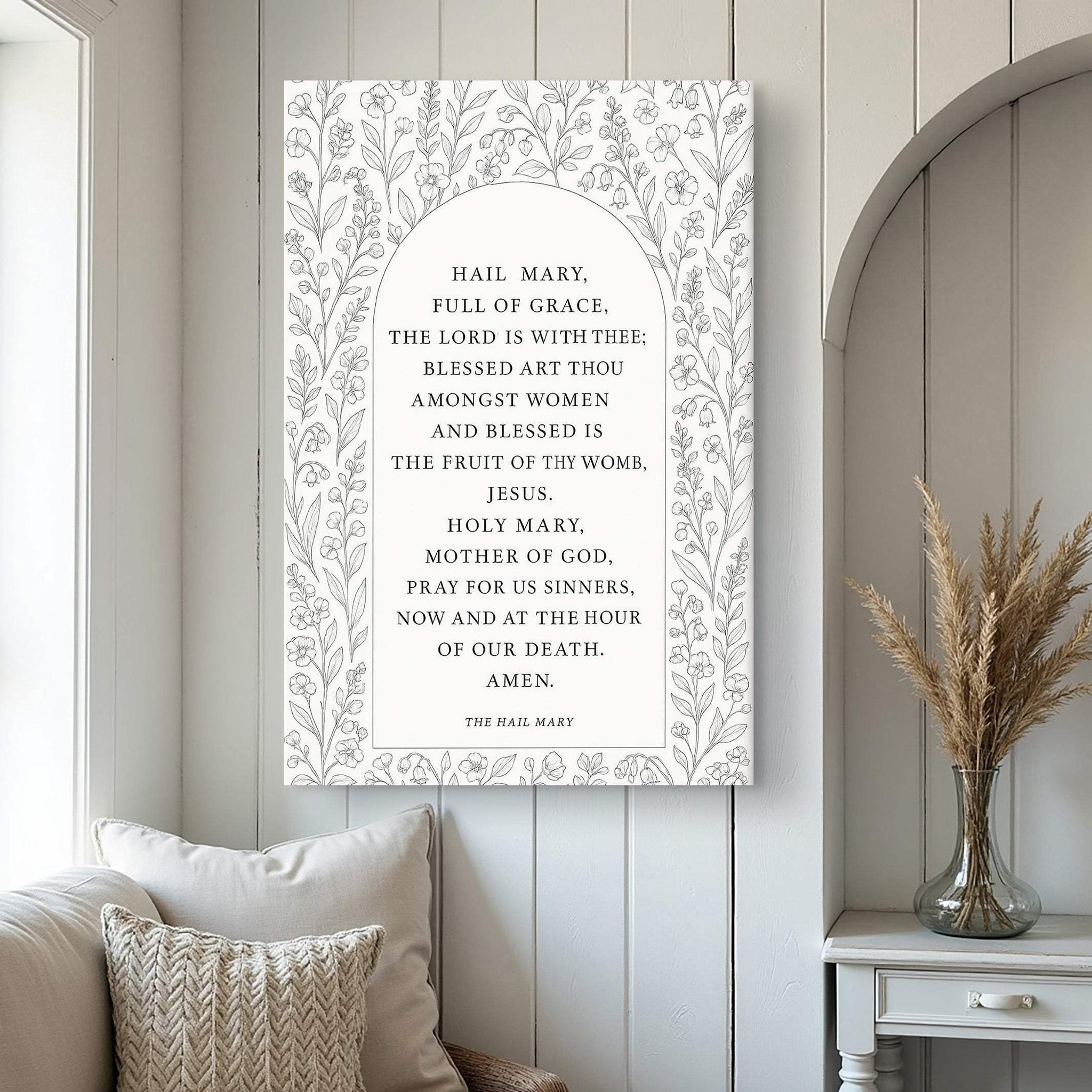 The Hail Mary Faith Sign III - Tailored Canvases - Flyclothing LLC