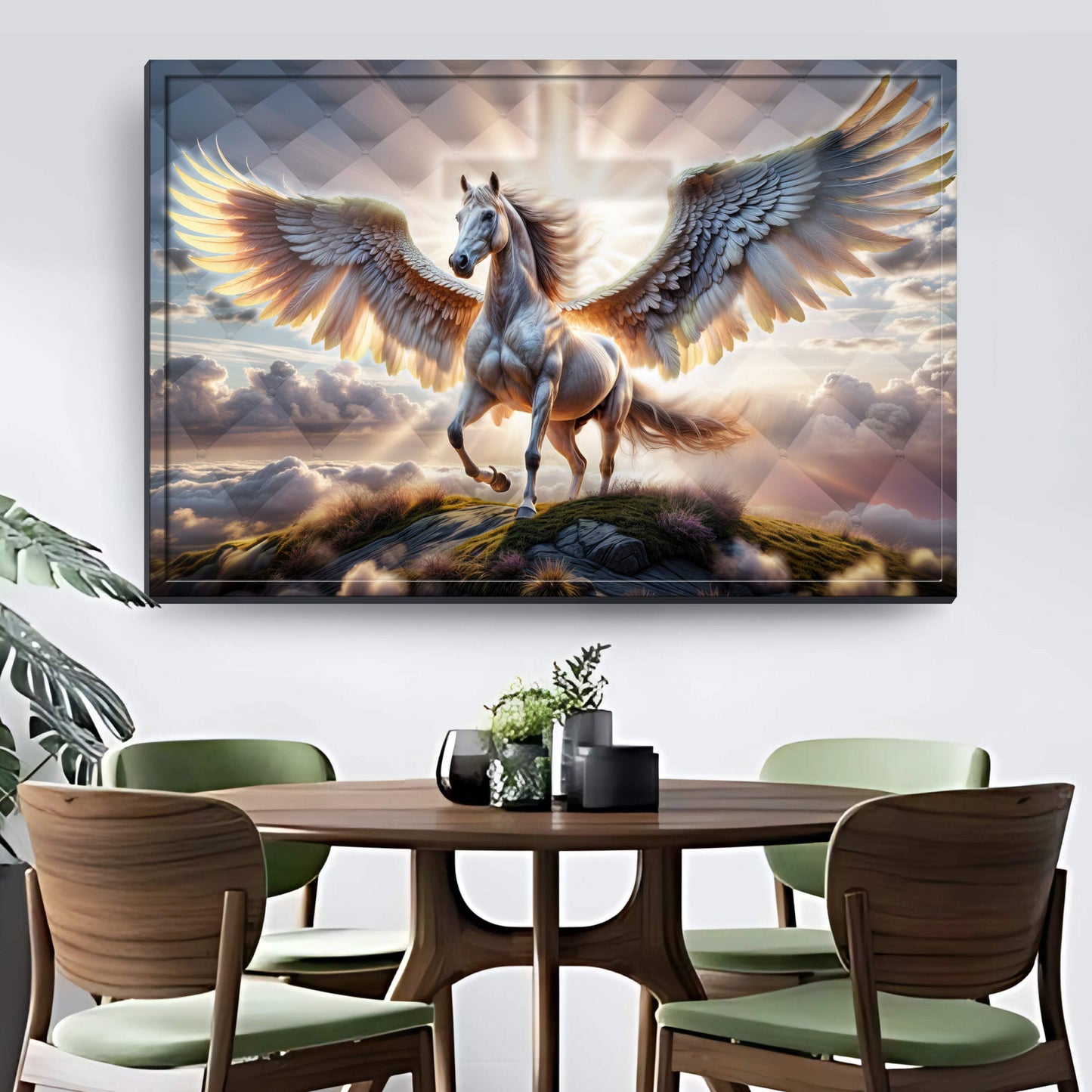 3D Horse Faith Wall Art VI - Tailored Canvases - Flyclothing LLC