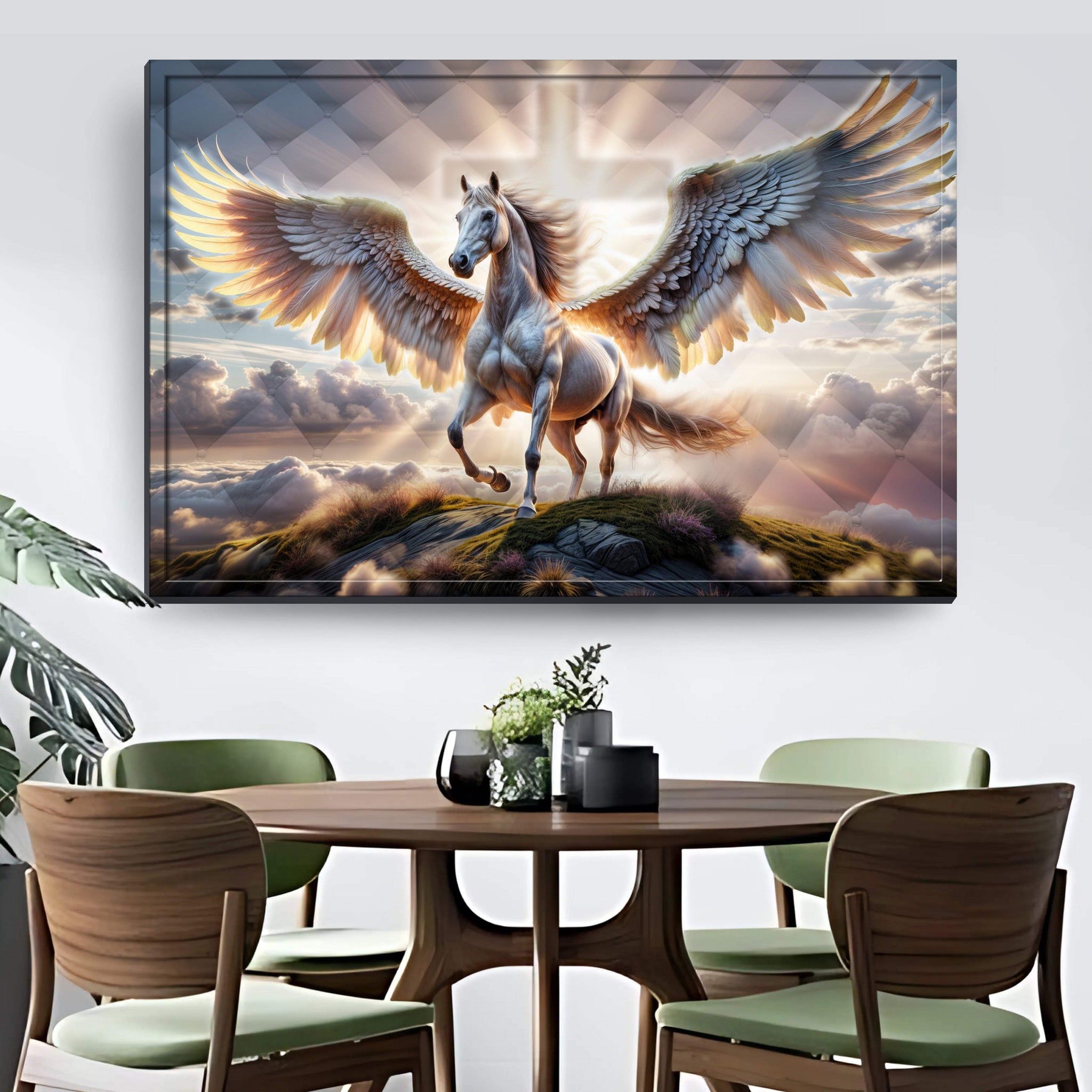 3D Horse Faith Wall Art VI - Tailored Canvases - Flyclothing LLC