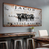 Cattle Ranch Sign IV (Free Shipping) - Tailored Canvases - Flyclothing LLC