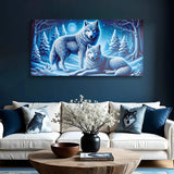 3D Wolves Wall Art II - Tailored Canvases - Flyclothing LLC