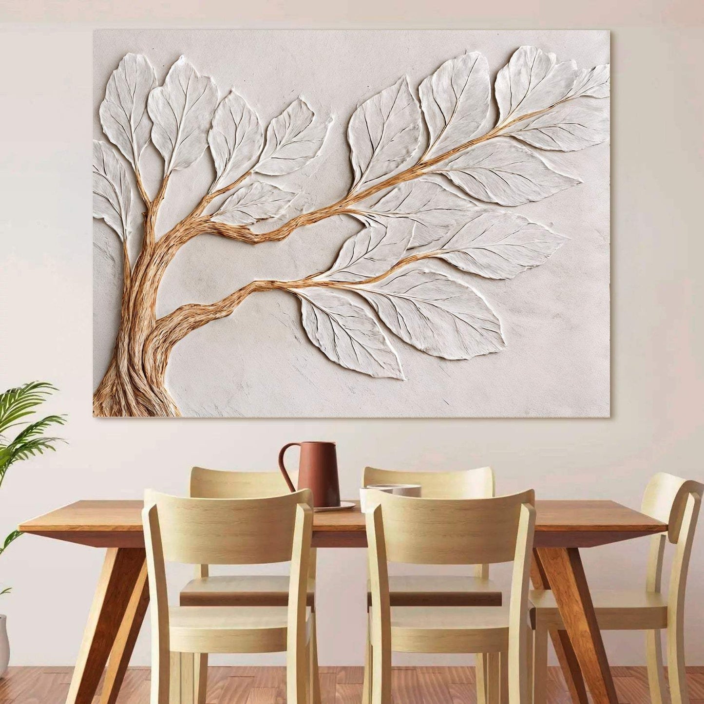 Calm In Ivory Clay Wall Art - Tailored Canvases - Flyclothing LLC