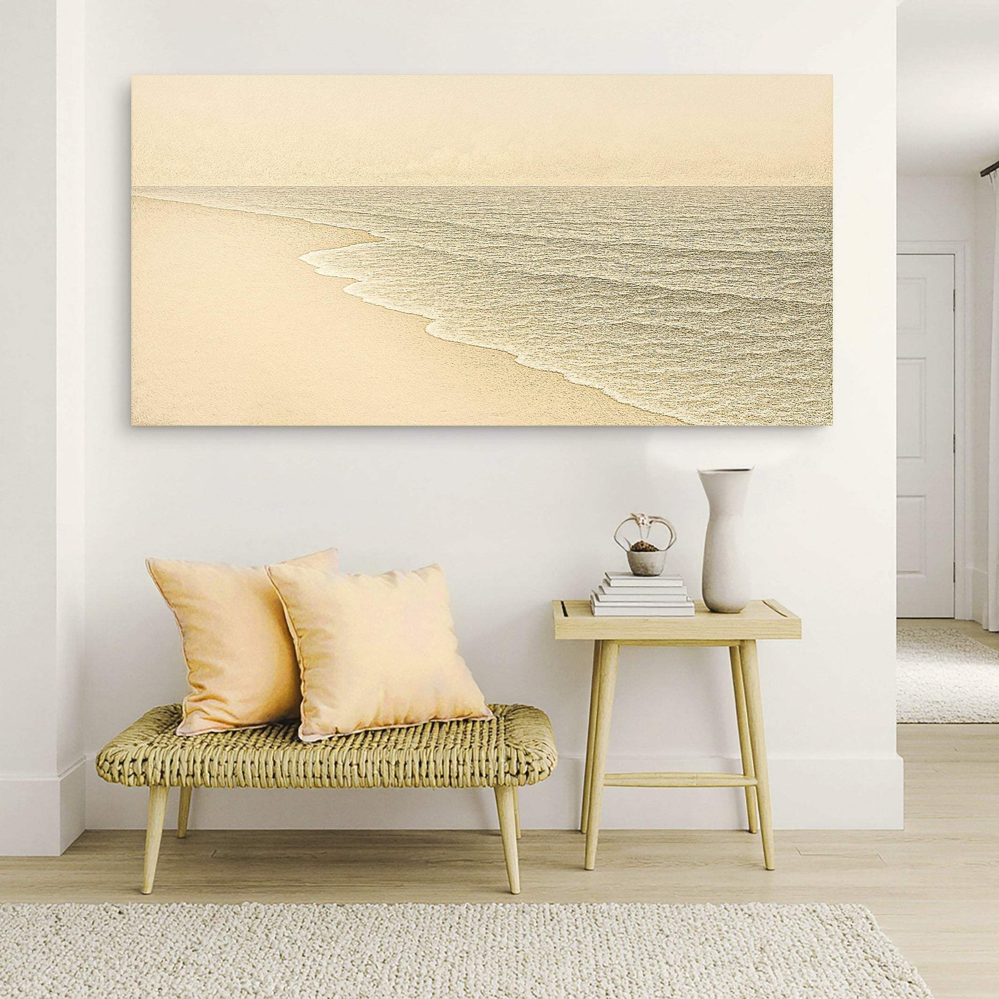 Beach Shoreline Coastal Wall Art III - Tailored Canvases - Flyclothing LLC