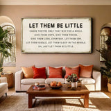 Let Them Be Little Playroom Sign - Tailored Canvases - Flyclothing LLC