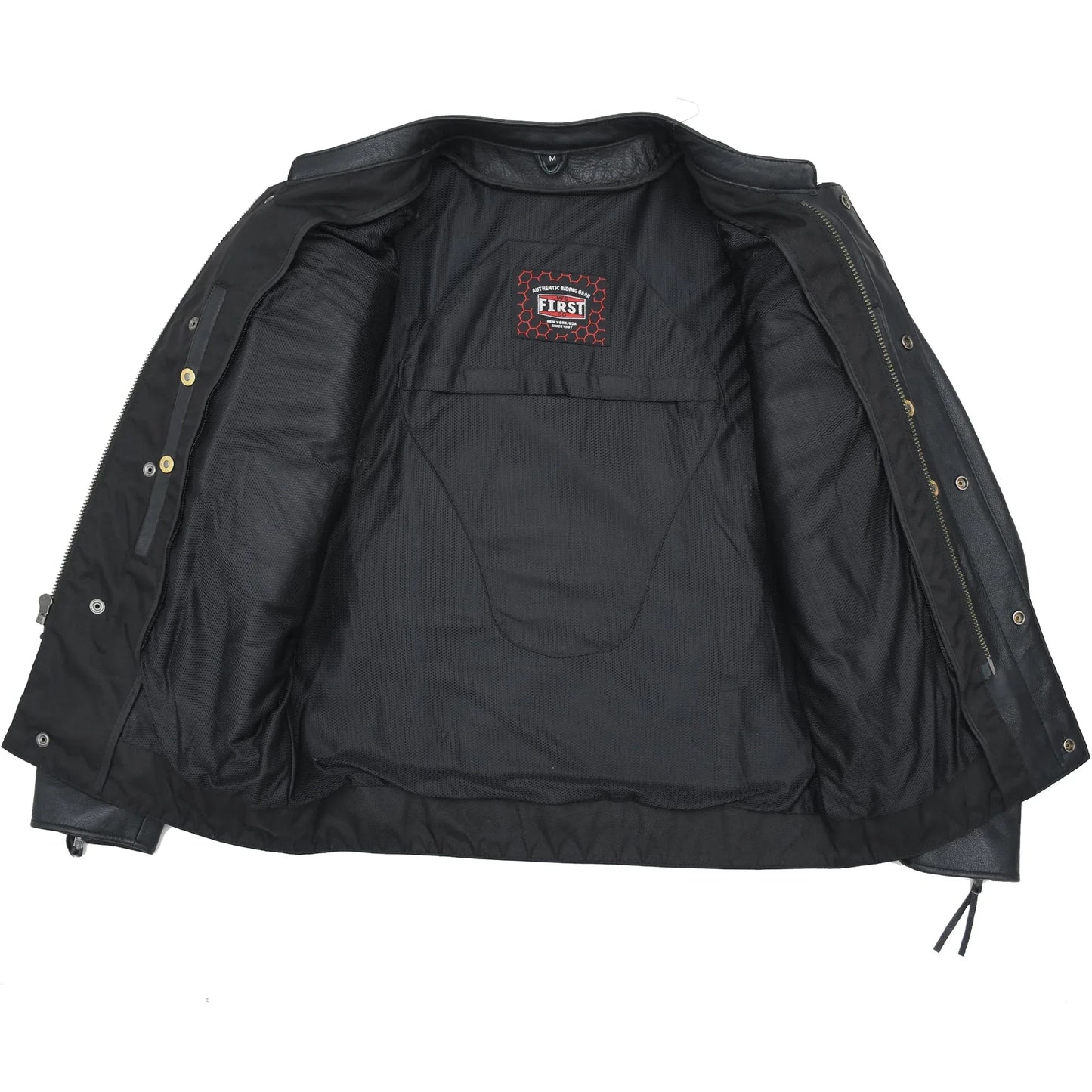 Raider Men's Motorcycle Leather Jacket - First Manufacturing Company - Flyclothing LLC