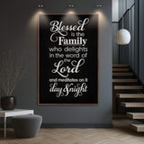 Blessed Is The Family Faith Sign II - Tailored Canvases - Flyclothing LLC
