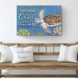I Can Do All Things Through Christ Who Strengthens Me Faith Sign IV - Tailored Canvases - Flyclothing LLC