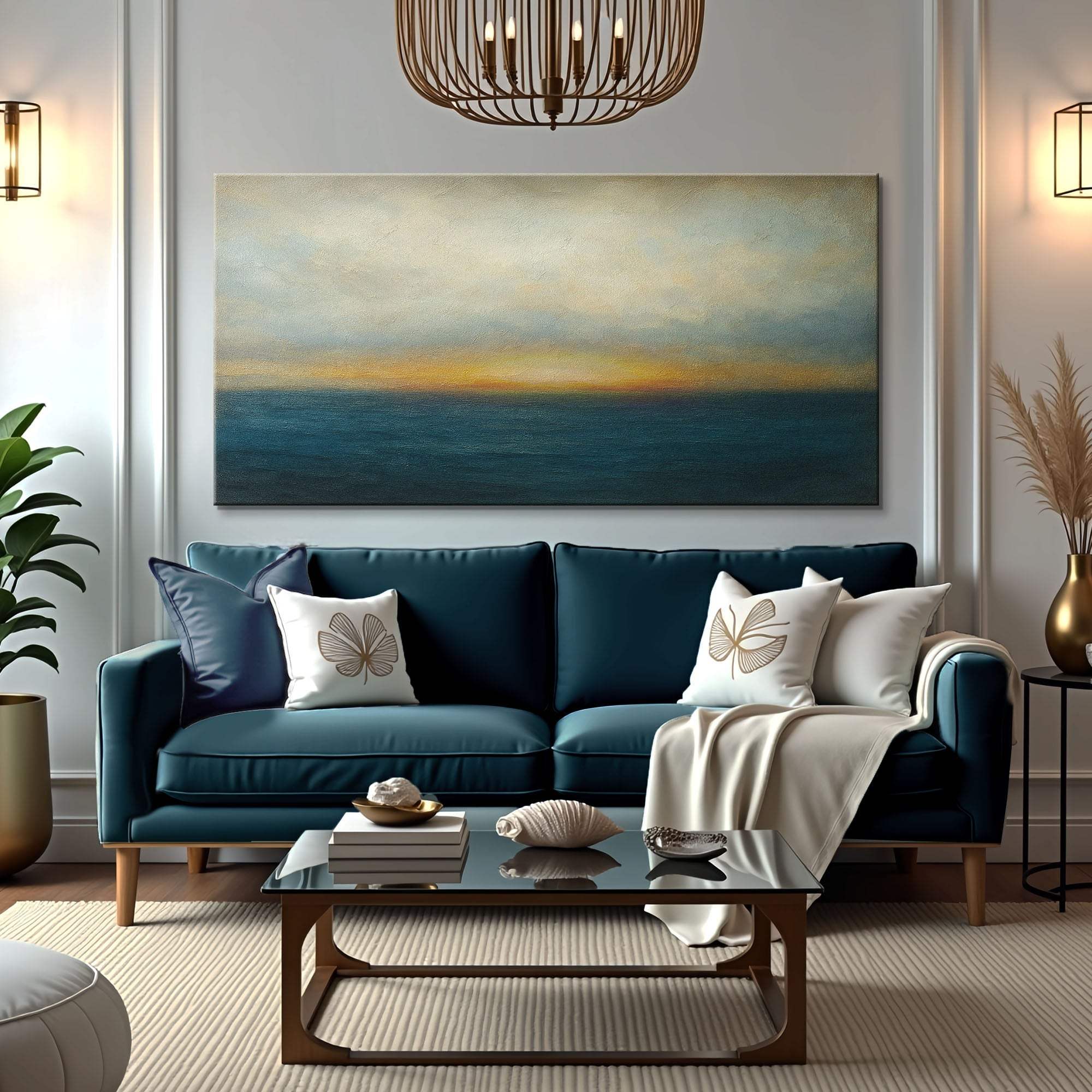 Waterscape Abstract Wall Art V - Tailored Canvases - Flyclothing LLC
