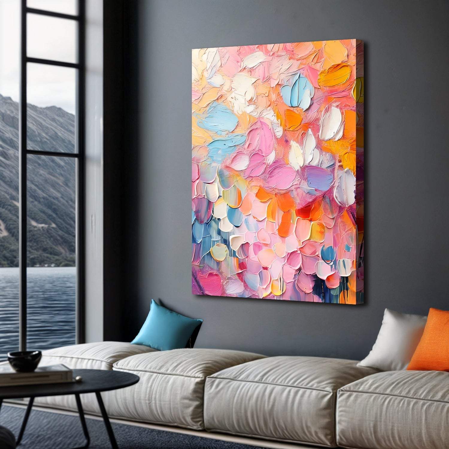 Blooming Rhapsody Abstract Wall Art - Tailored Canvases - Flyclothing LLC