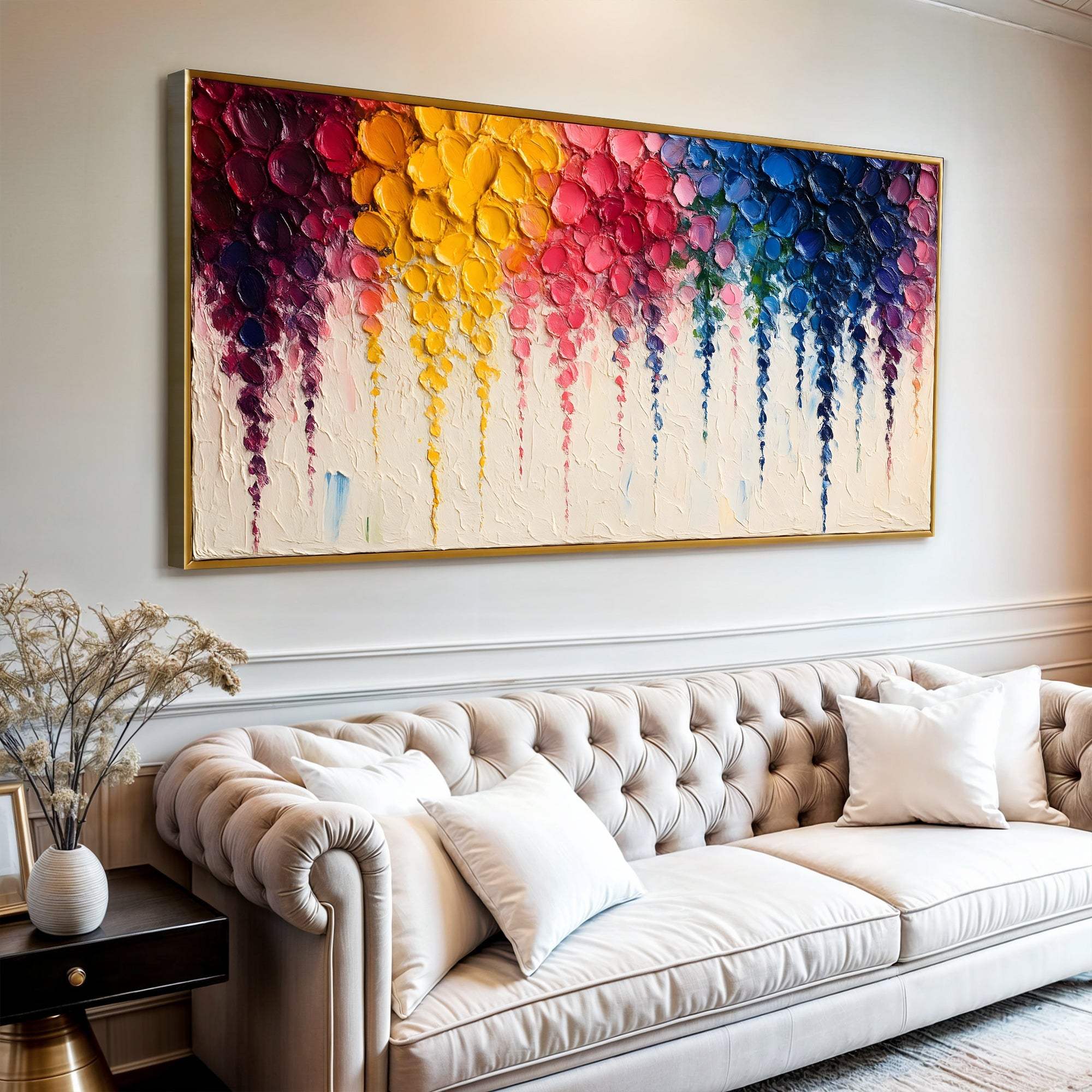 Rainbow Cascade Wall Art - Tailored Canvases - Flyclothing LLC