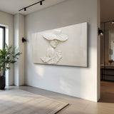 3D Minimalist Female Portrait Wall Art - Tailored Canvases - Flyclothing LLC