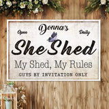Personalized She Shed Sign XIX - Tailored Canvases - Flyclothing LLC