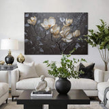 Midnight Magnolias Wall Art - Tailored Canvases - Flyclothing LLC