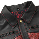 Redstrike Men’s Motorcycle Leather Jacket - First Manufacturing Company - Flyclothing LLC