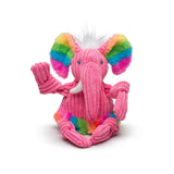 Rainbow Elephant Knottie® Plush Dog Toy - HuggleHounds - Flyclothing LLC