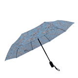 AWST Int'l Lila Compact Umbrella-Blue Toile - Breeches.com - Flyclothing LLC