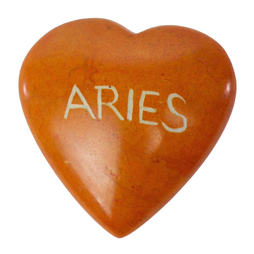 Zodiac Soapstone Hearts, Pack of 5: ARIES - SMOLArt - Flyclothing LLC