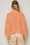 POL Mock Neck Cable Knit Sweater - Trendsi