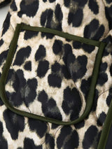 Leopard Open Front Long Sleeve Outerwear - Trendsi - Flyclothing LLC