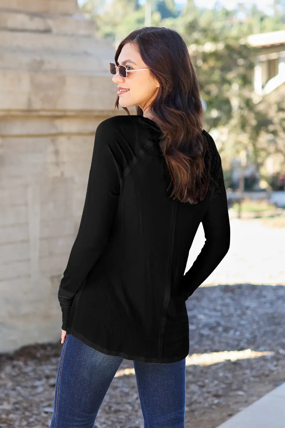 Basic Bae Full Size Round Neck Long Sleeve T-Shirt - ShopBasicbae - Flyclothing LLC