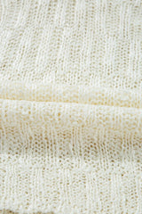 Notched Cap Sleeve Knit Top - Trendsi - Flyclothing LLC