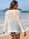 Openwork Dropped Shoulder Cover Up - Trendsi - Flyclothing LLC