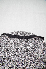 Leopard Print Bow Knot Patchwork Long Sleeve Lounge Set - Trendsi - Flyclothing LLC