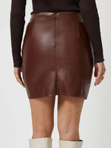 Ruched Asymmetrical Hem Skirt - Trendsi - Flyclothing LLC