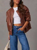 Zip Up Long Sleeve Jacket - Trendsi - Flyclothing LLC