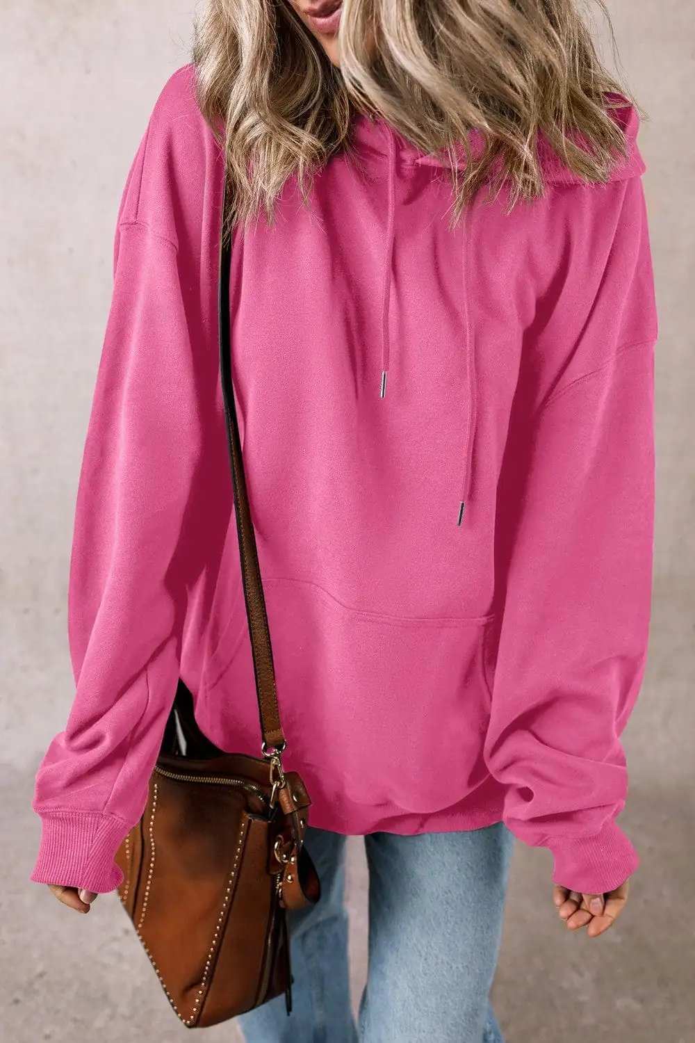Drawstring Pocketed Long Sleeve Hoodie - Trendsi - Flyclothing LLC