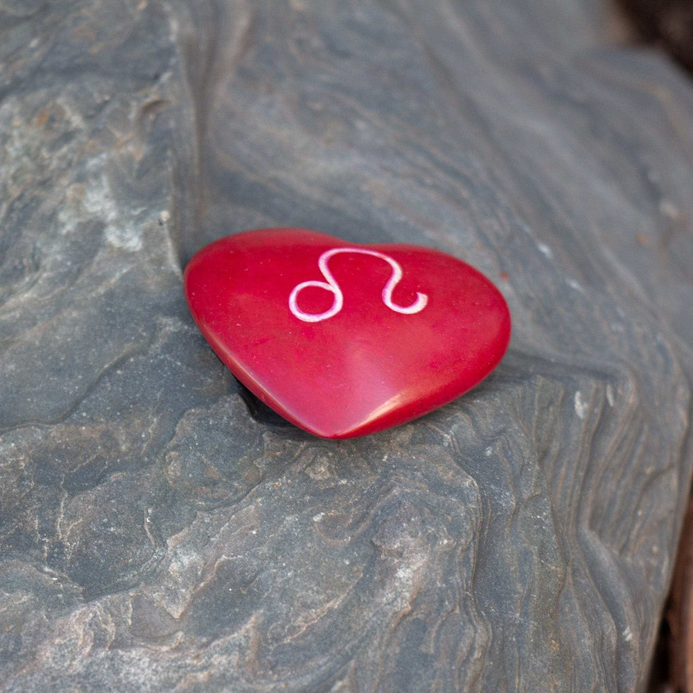 Zodiac Soapstone Hearts, Pack of 5: LEO - SMOLArt - Flyclothing LLC
