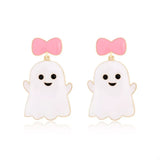 Halloween Ghost Dangle Earrings with Bow - Trendsi - Flyclothing LLC