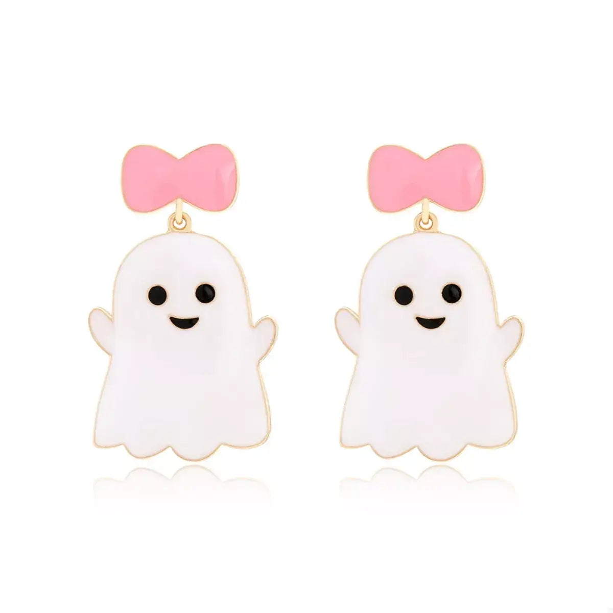 Halloween Ghost Dangle Earrings with Bow - Trendsi - Flyclothing LLC