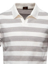 Men's Contrast Striped Short Sleeve Polo - Trendsi - Flyclothing LLC