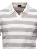 Men's Contrast Striped Short Sleeve Polo - Trendsi