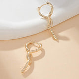 Gold Silver Plated Minimalist Geometric Stud Earrings, Sweet Cute Versatile Daily Earrings For Girls & Students - My Store - Flyclothing LLC