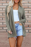 Textured Open Front Long Sleeve Cover Up - Trendsi - Flyclothing LLC