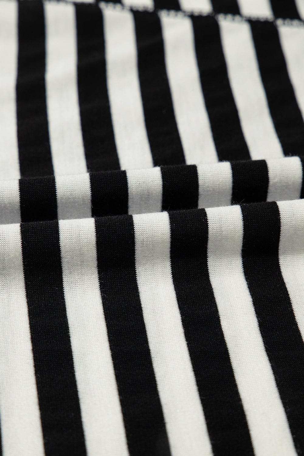 Stripe Batwing Sleeve Round Neck Oversized Top - Trendsi - Flyclothing LLC