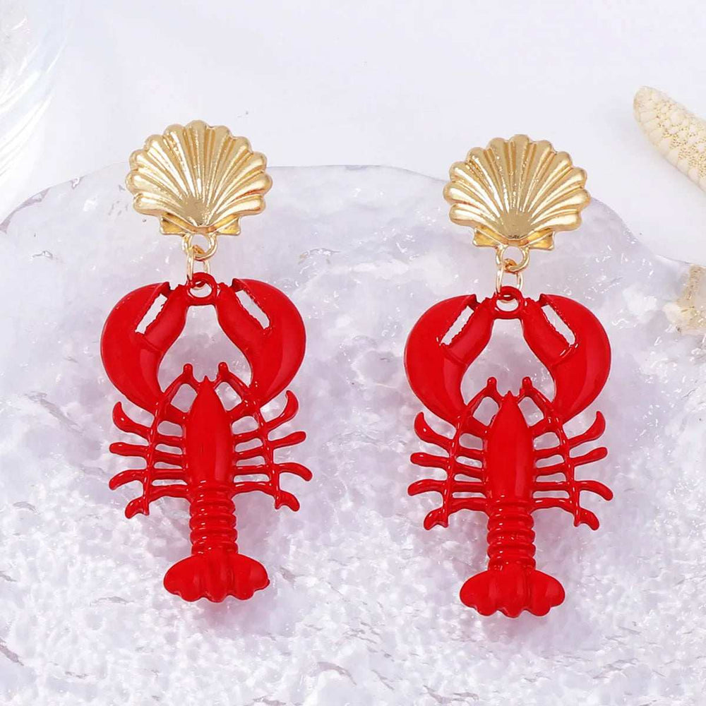 18K Gold-Plated Stainless Steel Drop Earrings - Trendsi - Flyclothing LLC