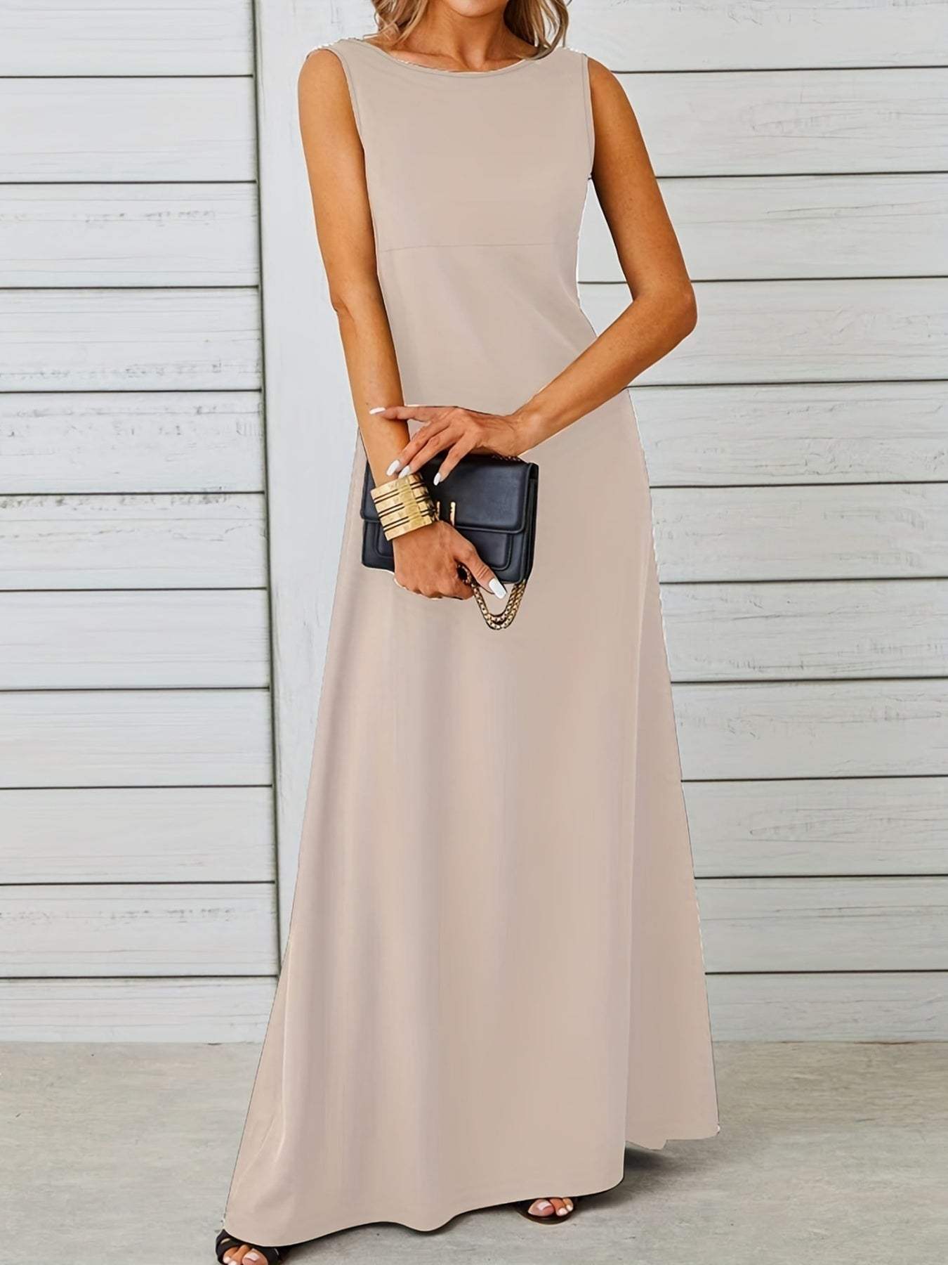 Sleeveless Flowy Maxi Dress - Trendsi - Flyclothing LLC