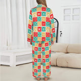 Baha Ranch Colores De Mexico Picado Womens Satin Pajamas