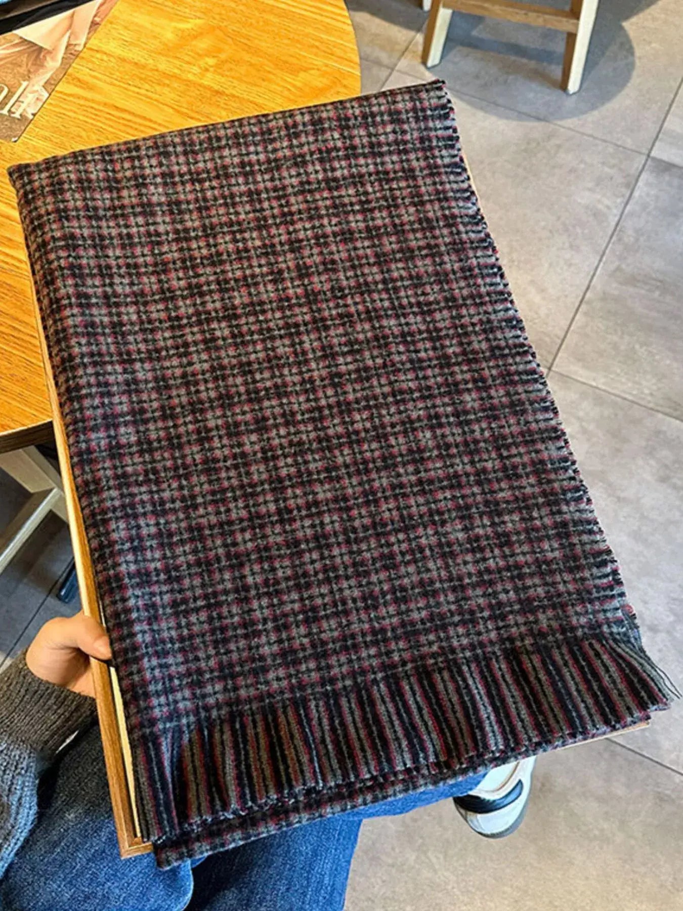 Plaid Warm Scarf - Trendsi - Flyclothing LLC