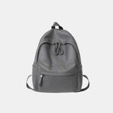 PU Leather Zip Backpack Bag - Trendsi - Flyclothing LLC