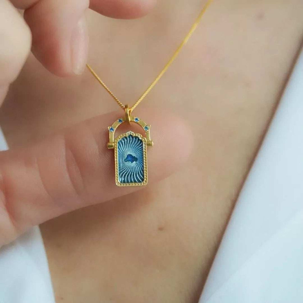 18K Gold-Plated Titanium Steel Pendant Necklace - Trendsi - Flyclothing LLC