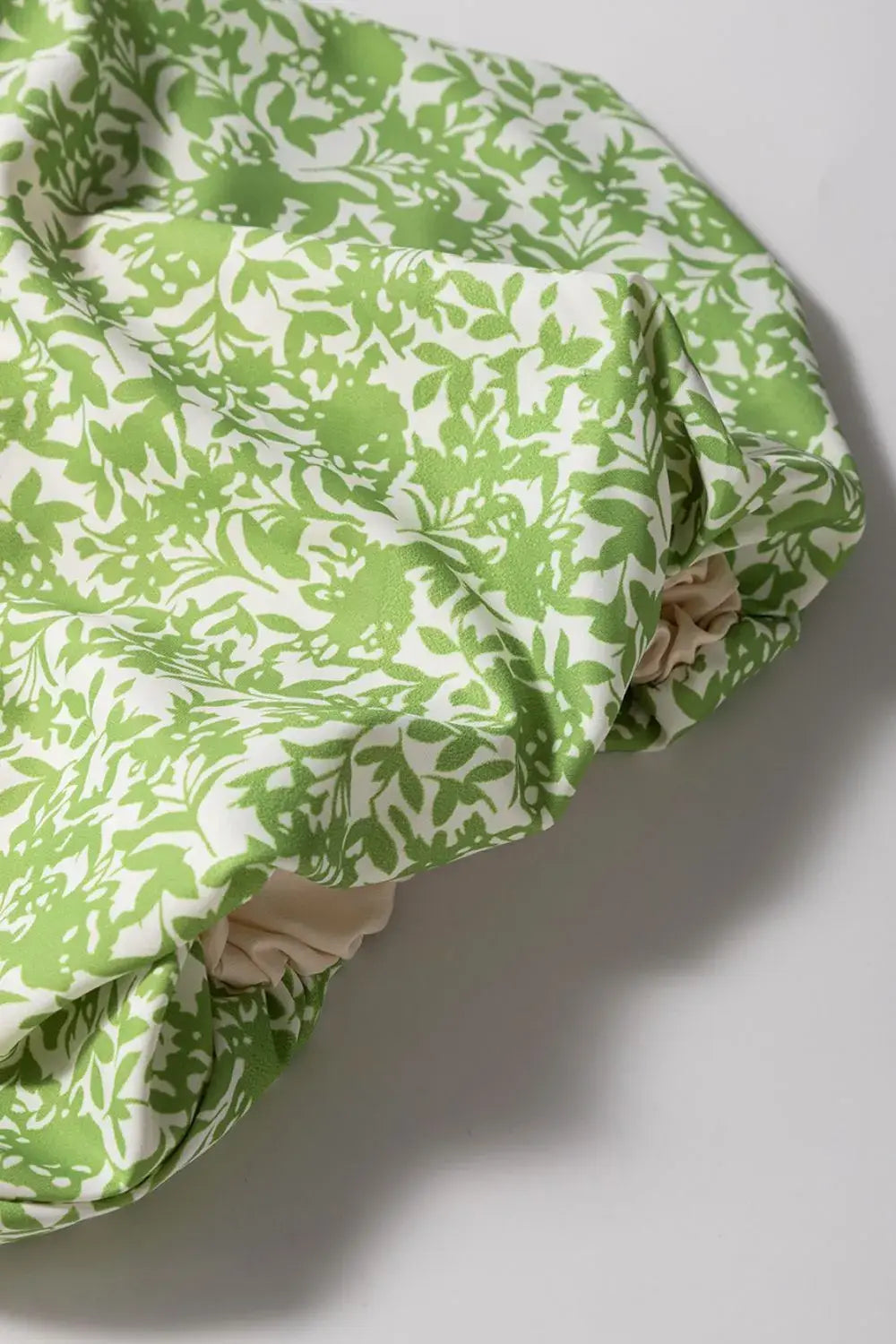 Floral Ruffle Puff Short Sleeve Frilled Notched Blouse - Trendsi - Flyclothing LLC