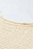 Openwork Boat Neck Raglan Sleeve Knit Top - Trendsi - Flyclothing LLC