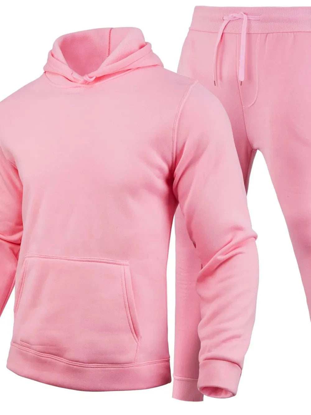 Men's Full Size Long Sleeve Hoodie and Pants Set Plus Size - Trendsi - Flyclothing LLC