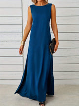 Sleeveless Flowy Maxi Dress - Trendsi - Flyclothing LLC